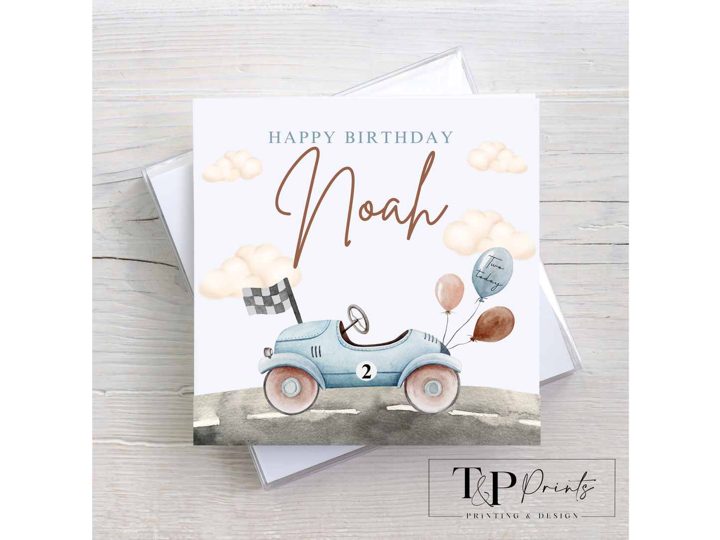 Racing Car Birthday Card