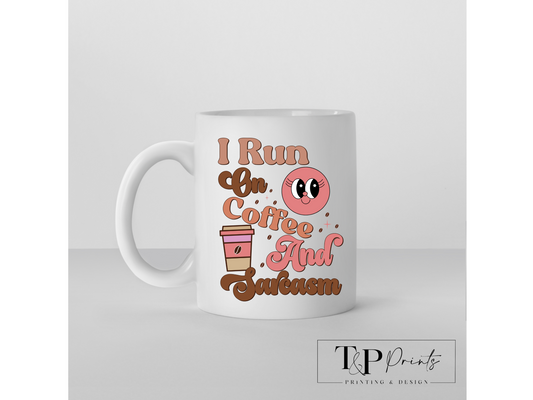 'Coffee & Sarcasm' Mug