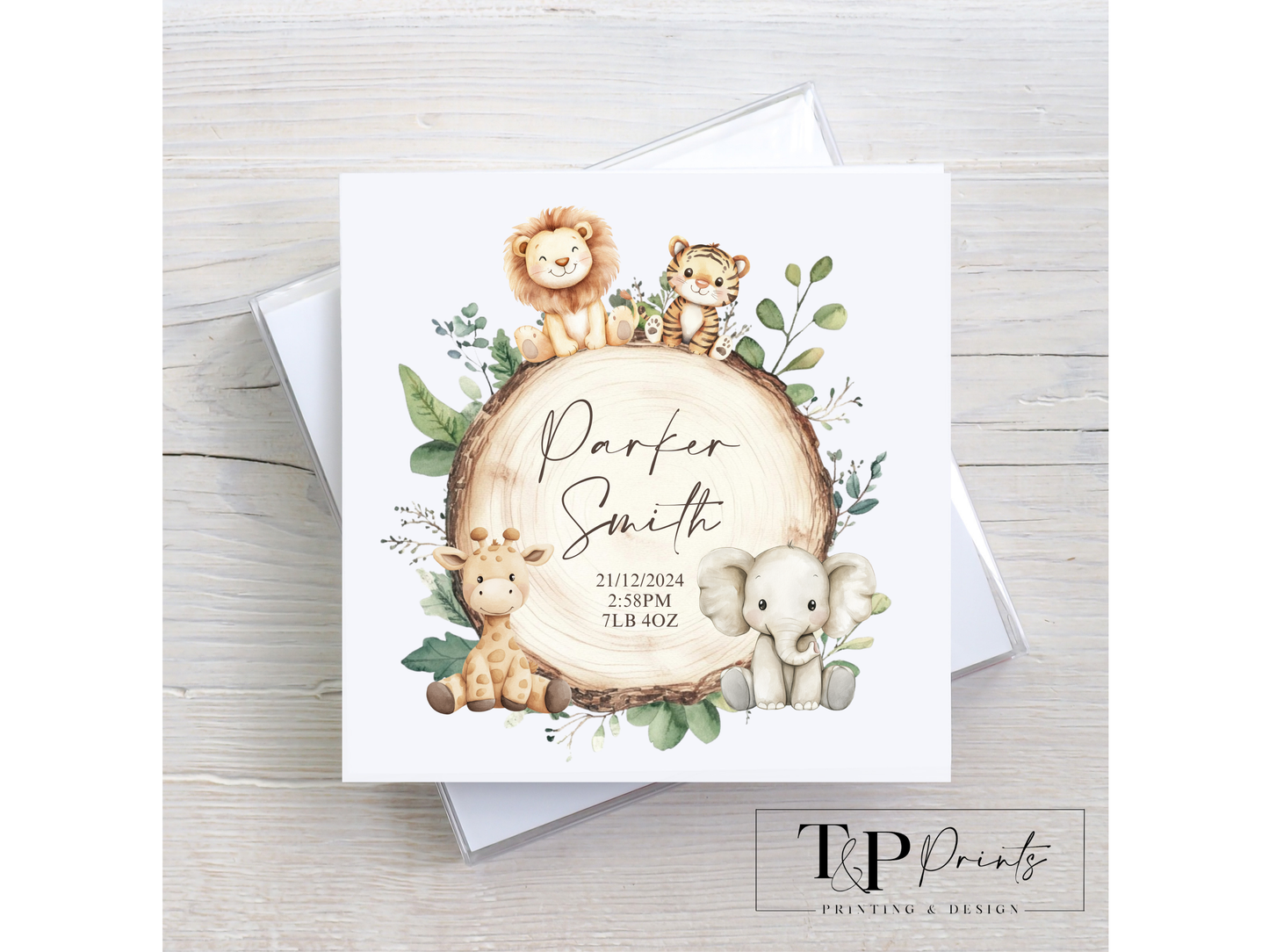 Animal Plaque Card