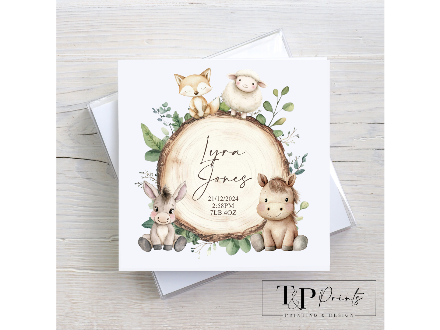 Animal Plaque Card