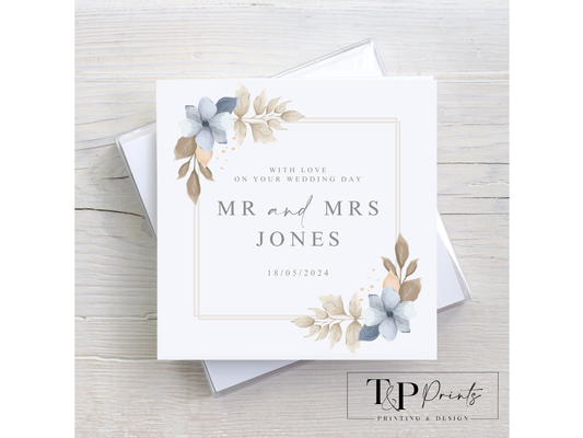 Floral Wedding Card