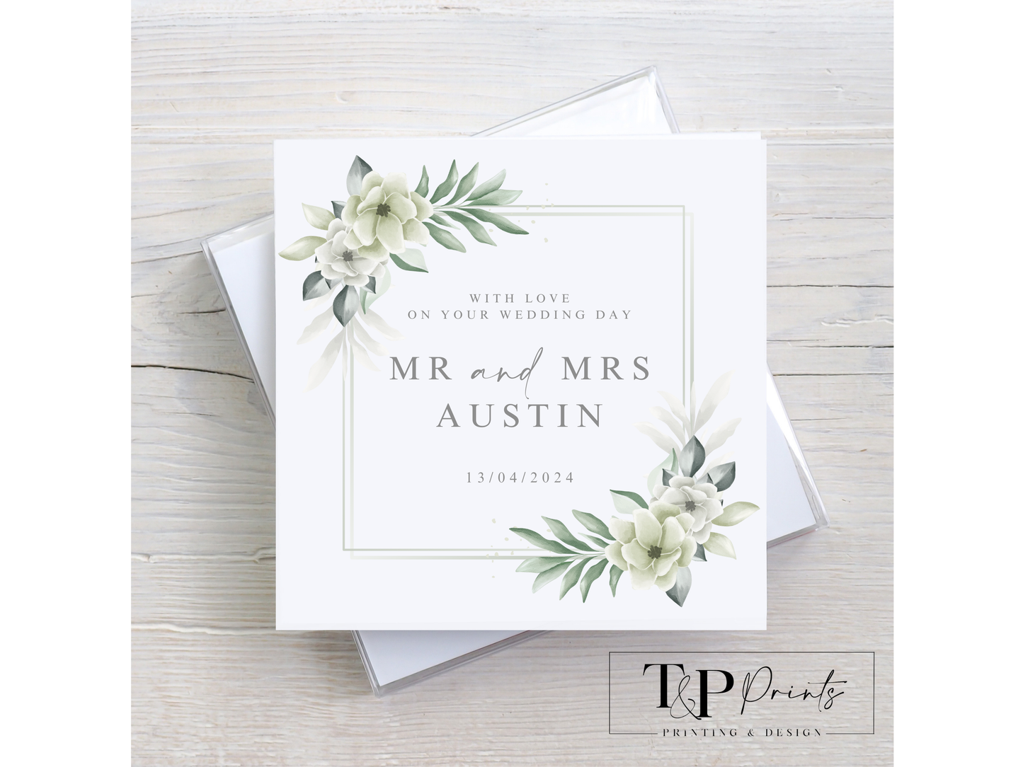 Floral Wedding Card