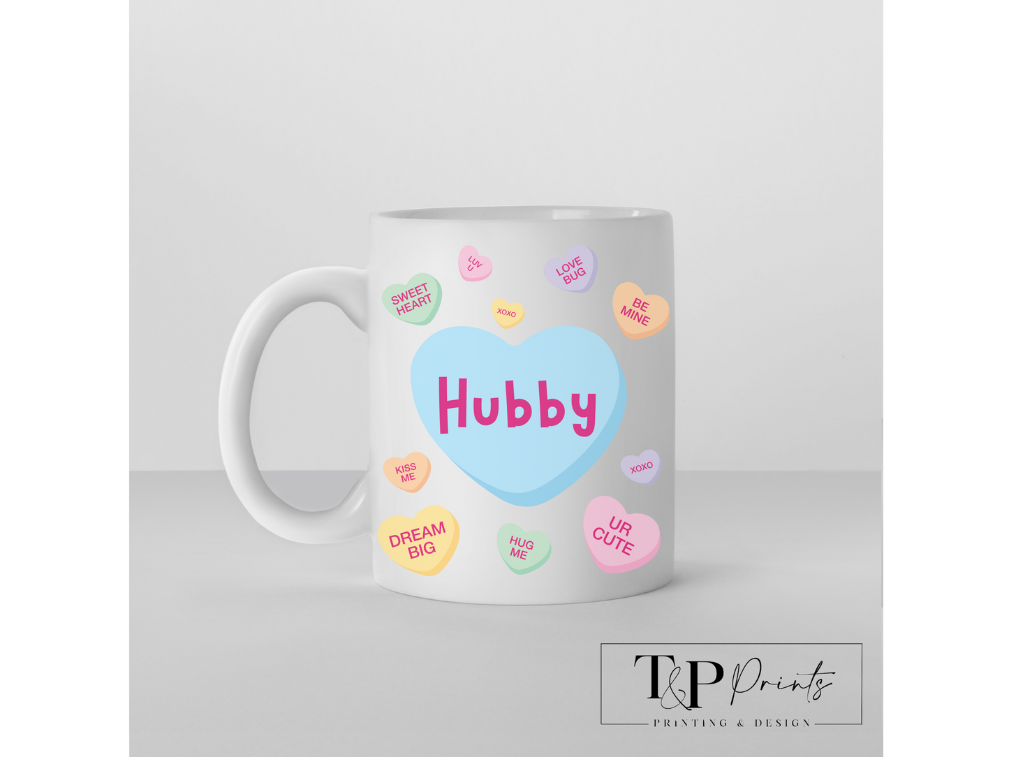 Love Hearts Candy Mug