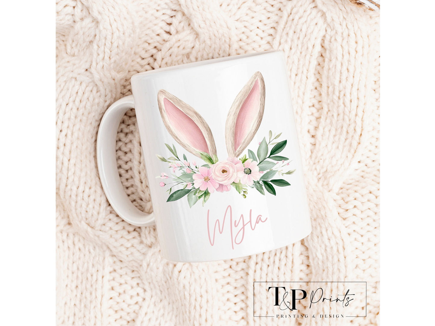 Bunny Ears Easter Mug