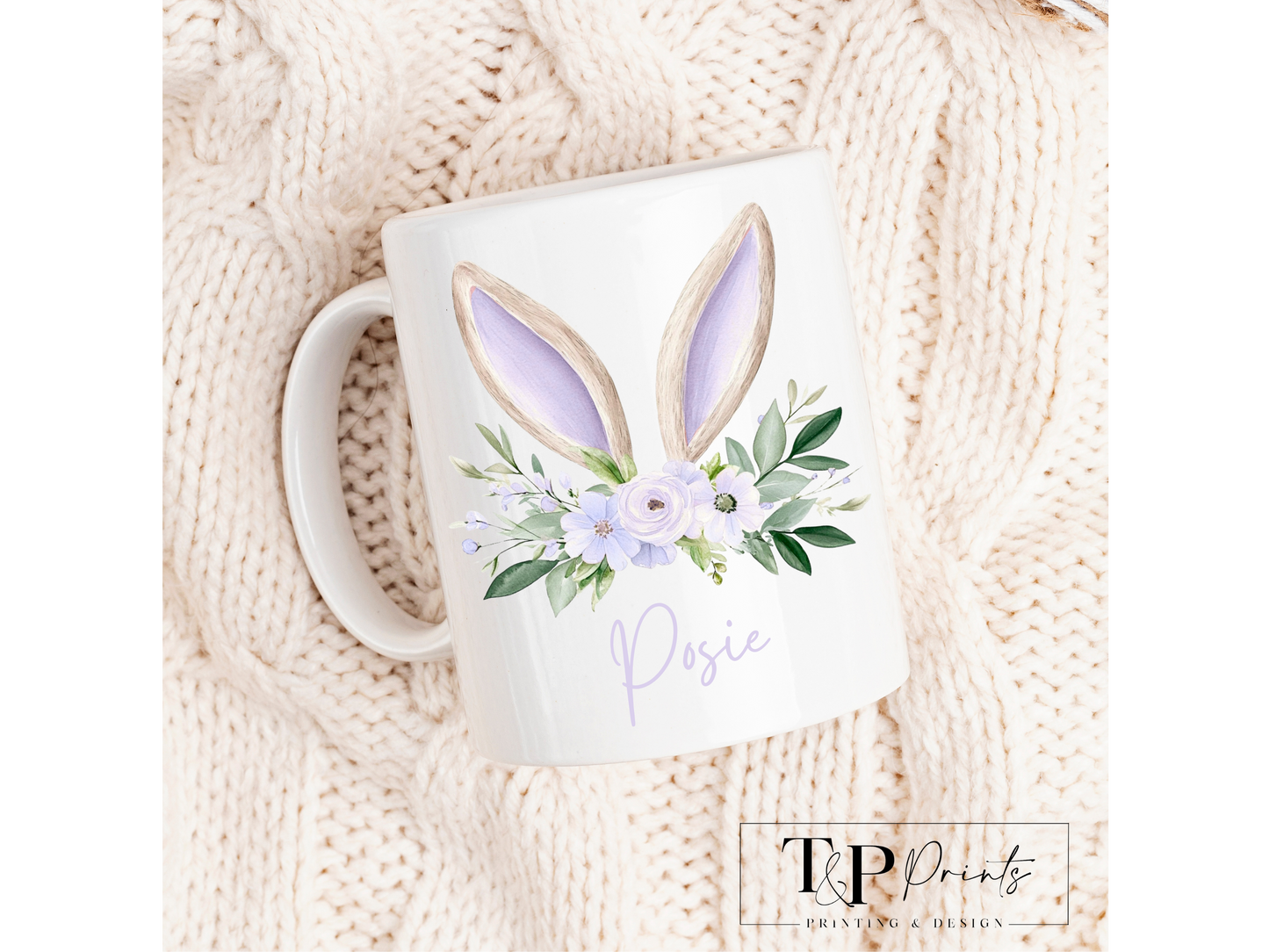 Bunny Ears Easter Mug